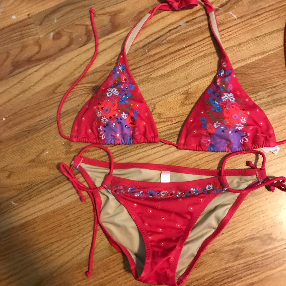 Pink Victoria secret swimsuit set